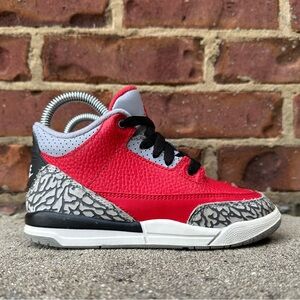 Nike Air Jordan 3 SE PS Unite Sneakers Youth 12C Fire Red Basketball CQ0487-600